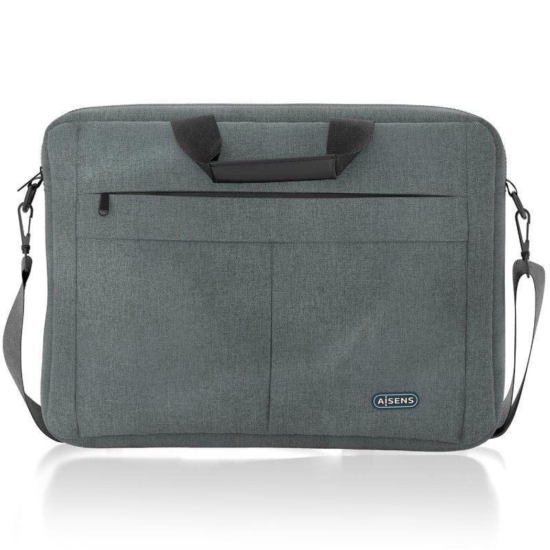 Maletín Aisens ASBG-BC025-GR para Portátiles hasta 15.6″/ Gris