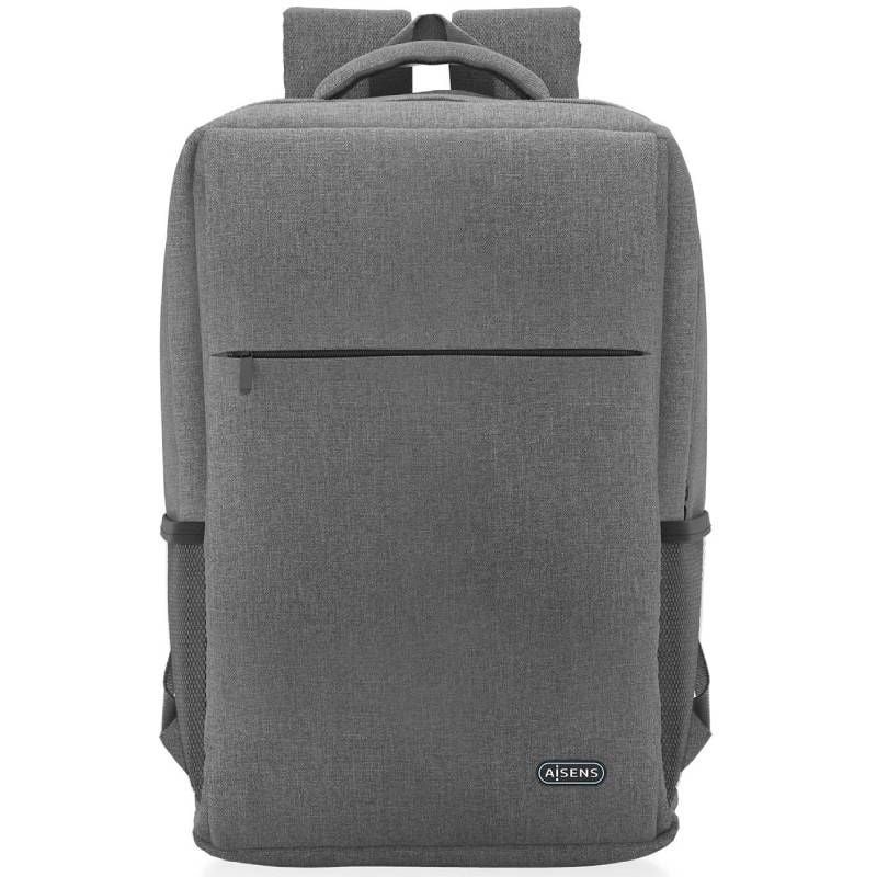 Mochila Aisens ASBG-BP081-GR para Portátiles hasta 17″/ Gris