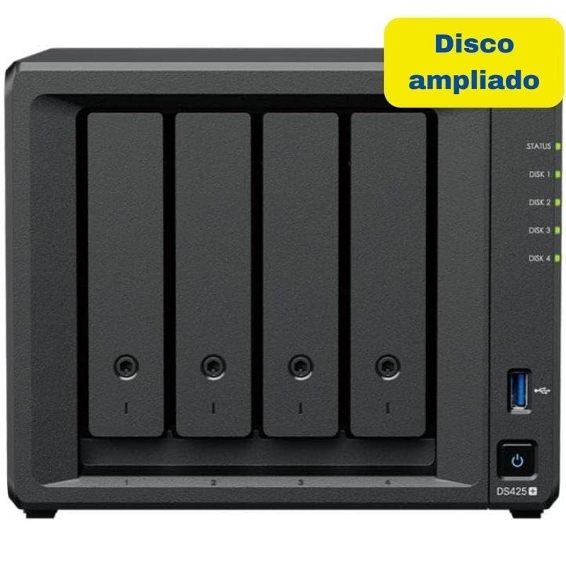 NAS Synology Diskstation DS425+/ 4 Bahías 3.5″- 2.5″/ 2GB DDR4/ 16TB/ Formato Torre