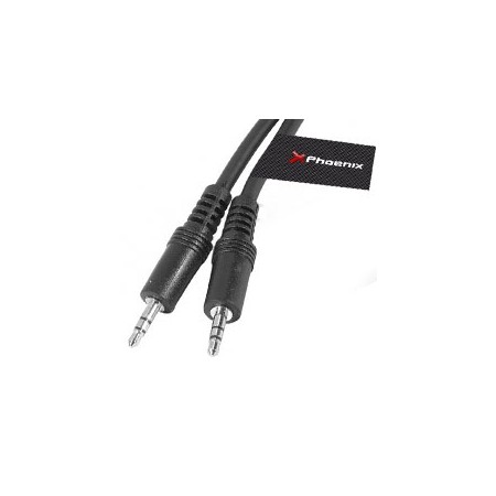 Cable de audio mini jack 3.5 mm m - m estéreo de 3 m