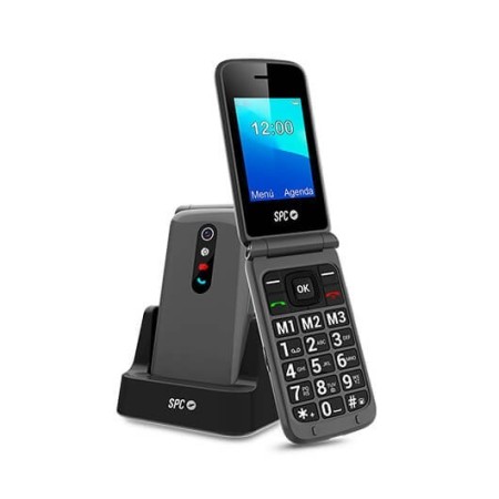 Telefono movil spc stella 2 titanium tipo tapa - dual sim - 2.4 pulgadas - radio - bluetooth - boton sos
