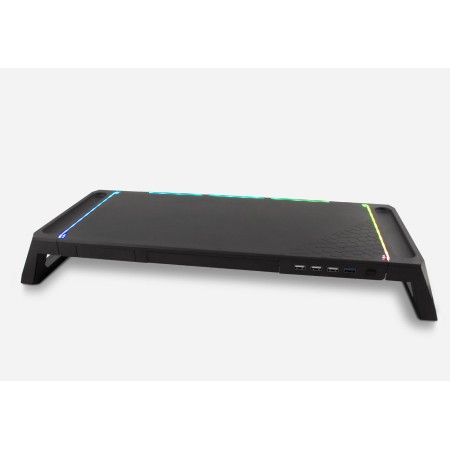 Elevador soporte de monitor deep gaming con hub usb