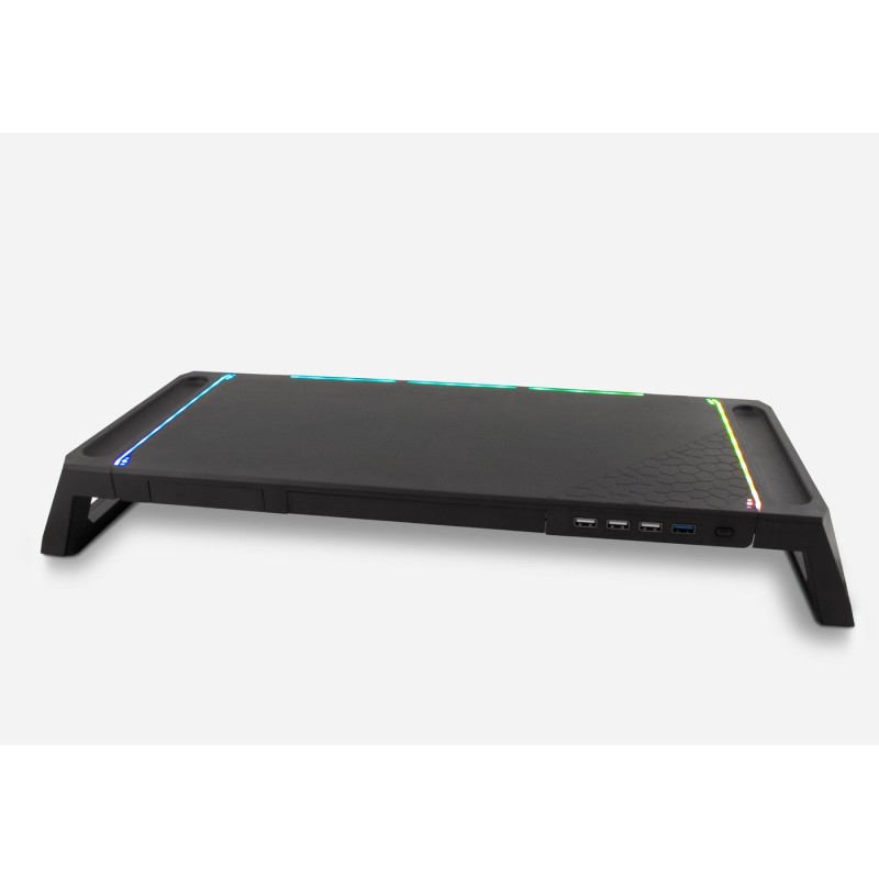 Elevador soporte de monitor deep gaming con hub usb