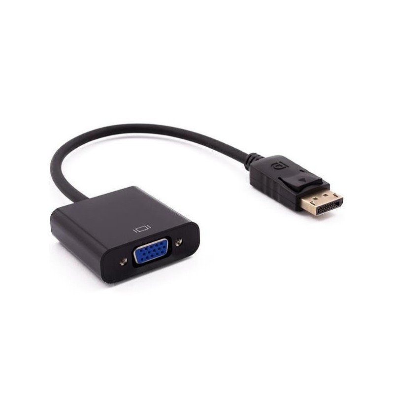Cable adaptador nilox displayport a vga macho hembra