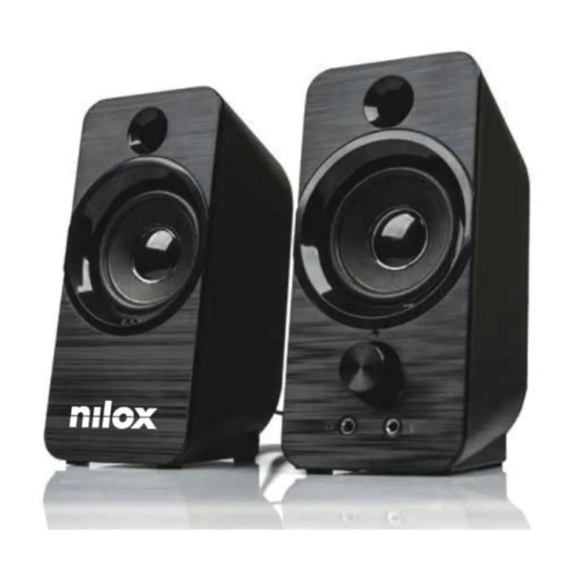 Altavoces pc nilox 2.0 6w negro