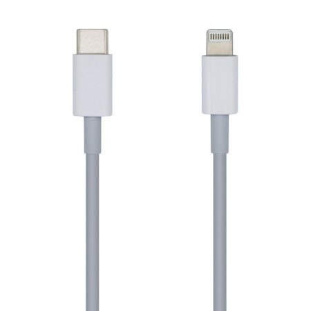 Cable USB 2.0 Tipo-C Lightning Aisens A102-0441/ Lightning Macho - USB Tipo-C Macho/ 480Mbps/ 20cm/ Blanco
