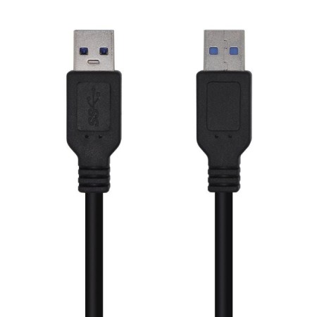 Cable USB 3.0 Aisens A105-0447/ USB Macho - USB Macho/ 5Gbps/ 2m/ Negro