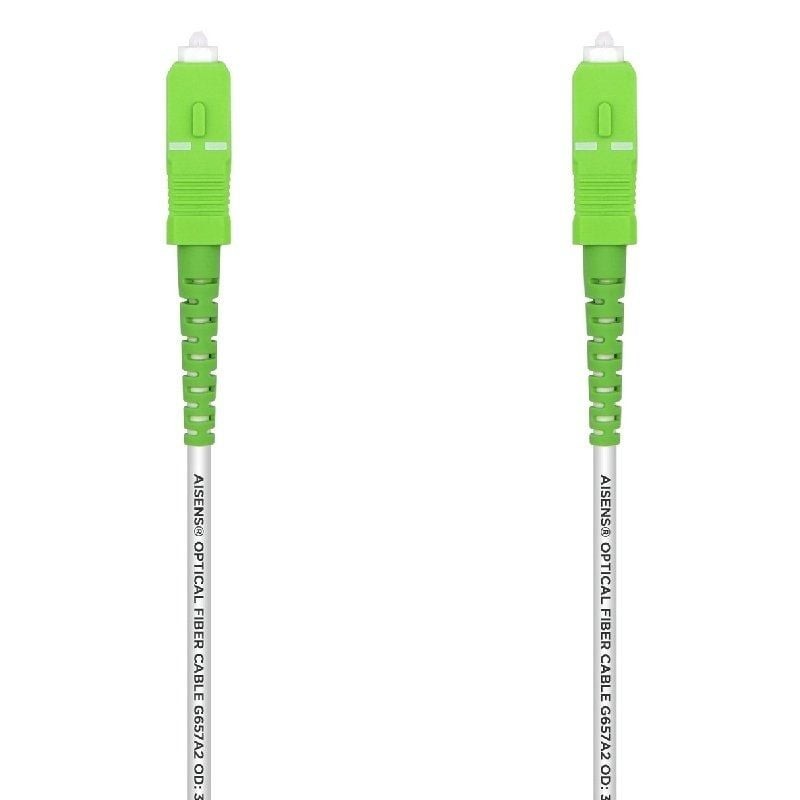 Cable de Fibra Óptica G657A2 3.0 Aisens A152-0494/ LSZH/ 2m/ Blanco