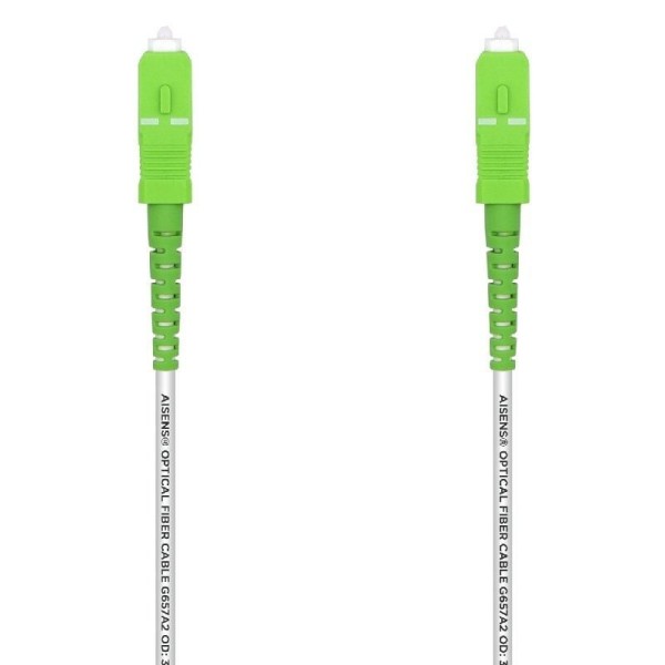 Cable de Fibra Óptica G657A2 3.0 Aisens A152-0496/ LSZH/ 5m/ Blanco
