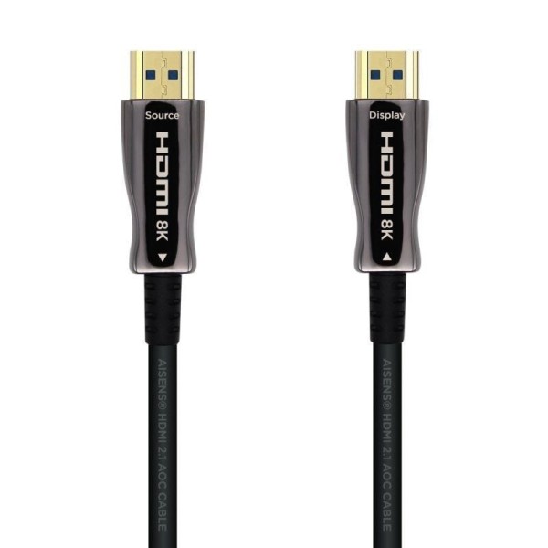 Cable HDMI 2.1 AOC 8K Aisens A153-0515/ HDMI Macho - HDMI Macho/ 10m/ Negro