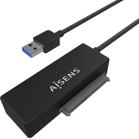 Adaptador para Discos Duros 2.5″/3.5″ Aisens ASE-35A01B/ USB 3.0 - SATA/ con Alimentador