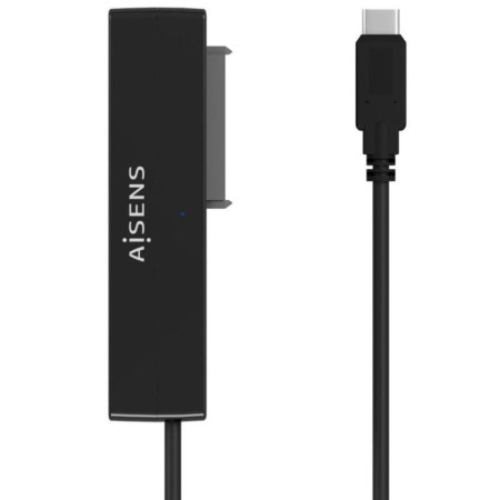 Adaptador para Discos Duros 2.5″/3.5″ Aisens ASE-35C02B/ USB Tipo-C - SATA/ con Alimentador