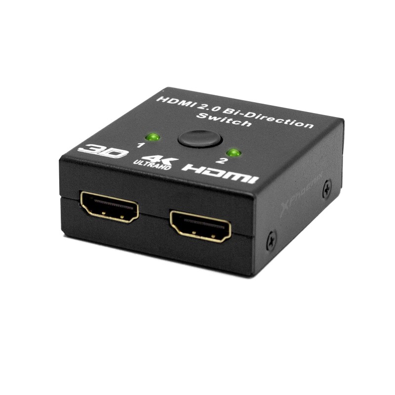 Hub 2 hdmi splitter 4k con conmutador manual