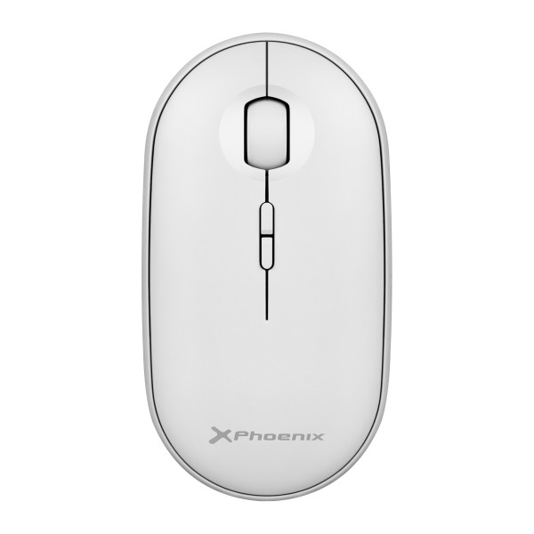 Phoenix rebble ratón inalambrico bluetooth y 2.4 ghz hasta 3 dispositivos con receptor usb clic silencioso para portátil noteboo