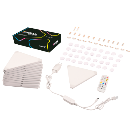 Phoenix astral kit de iluminación modular rgb con paneles triangulares