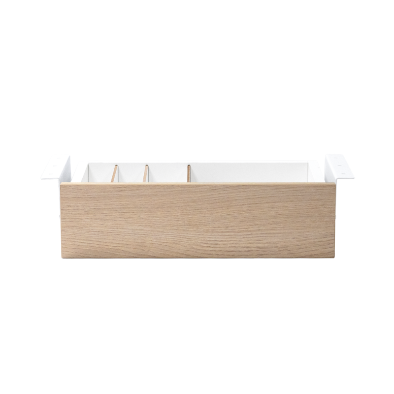 Cajon phoenix para escritorio artisan combinación blanco y madera natural