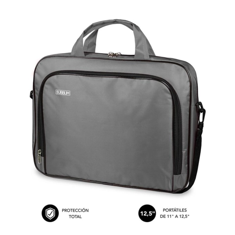 Maletin subblim oxford laptop para portatil 11 pulgadas - 12.5 pulgadas gris