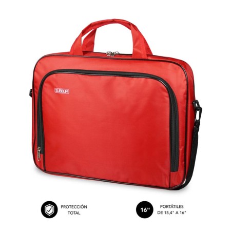 Maletin subblim oxford para portatil 15.4 pulgadas - 16 pulgadas rojo