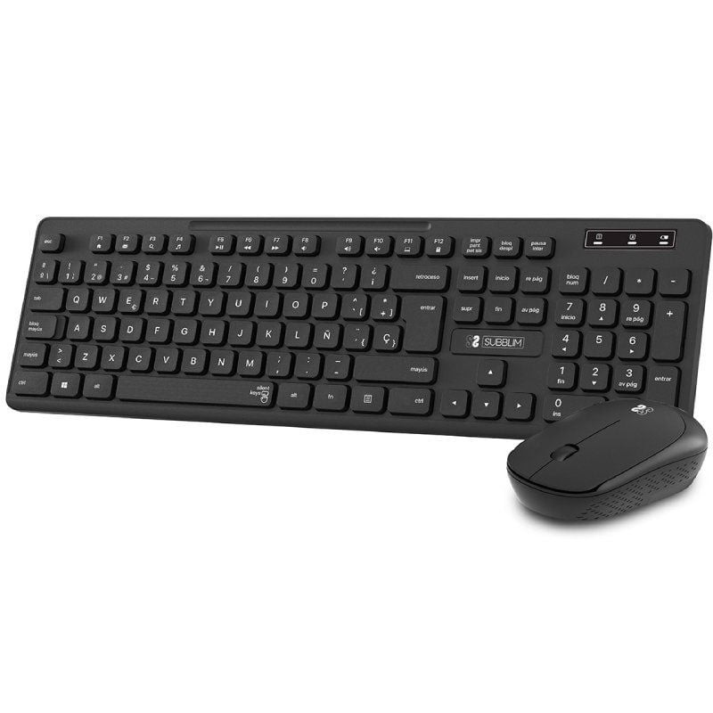 Teclado y Ratón Inalámbrico Subblim Combo Business Slim CSSW10