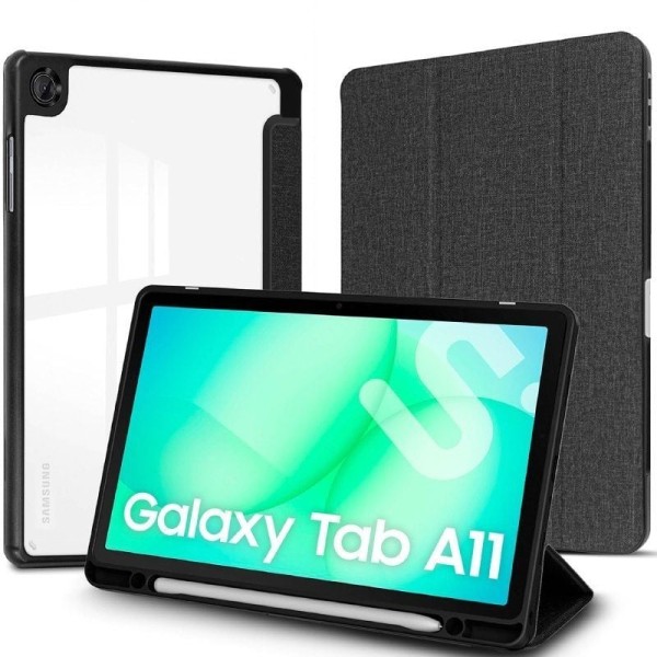 Funda Subblim Clear Shock Case para Samsung A11 8.7″/ Negra
