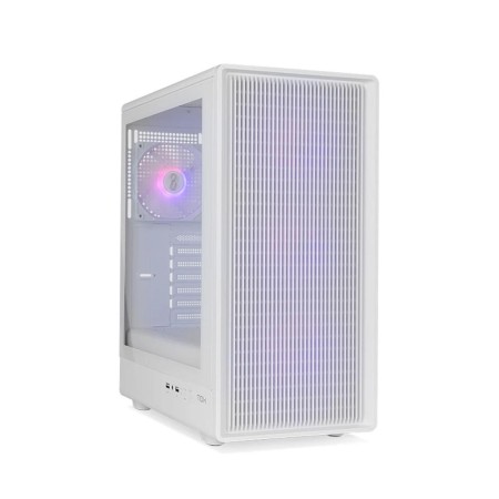 Caja ordenador gaming nox infinity iota atx argb cristal templado blanca