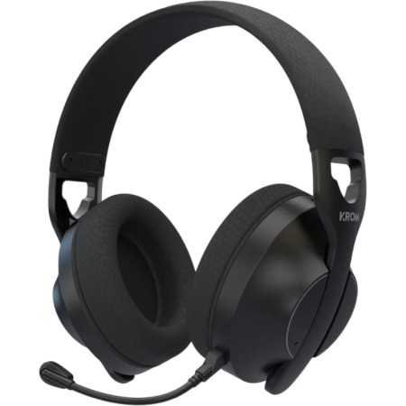 Auriculares Gaming Inalámbricos con Micrófono Krom Phase/ Bluetooth/ Jack 3.5/ USB 2.0/ Negros