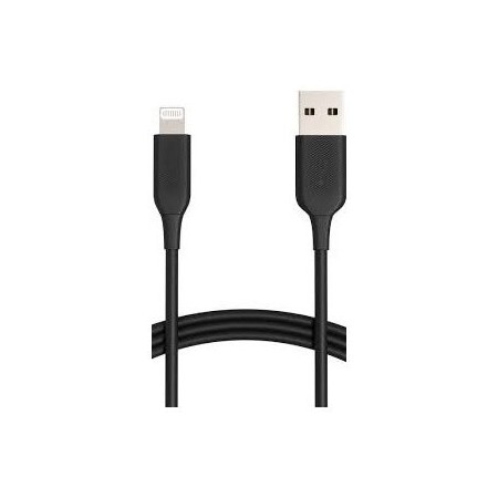 CABLE USB-A A LIGHTNING 2M NORTESS KIT 5 UNIDADES IPHONE 5 6/7/8/ X IPAD 2 METROS COLOR NEGRO