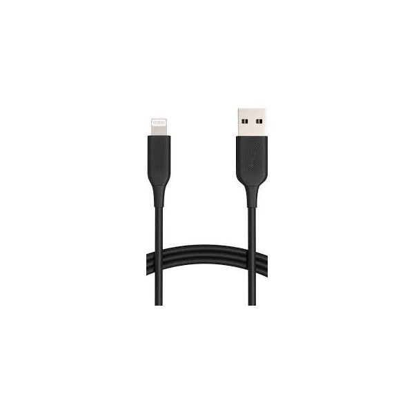 CABLE USB-A A LIGHTNING 2M NORTESS KIT 5 UNIDADES IPHONE 5 6/7/8/ X IPAD 2 METROS COLOR NEGRO