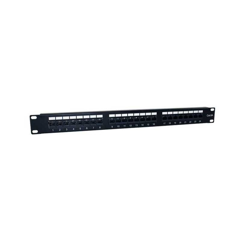2LAN Patch Panel 19″ CAT6A 24 Puertos UTP