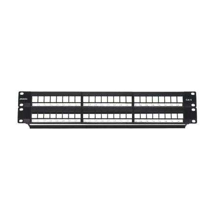 Phoenix patch panel vacio para rack de 48 puertos categoria 6 1u