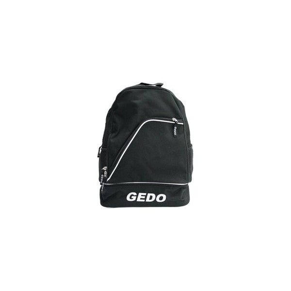MOCHILA GEDO NAPOLI 4 COMPARTIMIENTOS UNO INFERIOR PARA BOTAS ACOLCHADA COLOR NEGRA