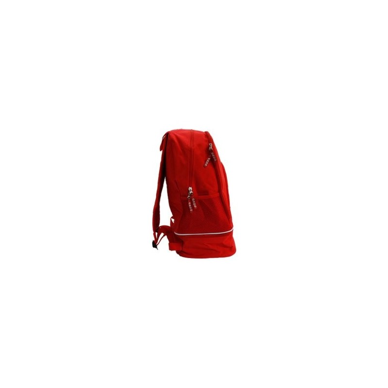 MOCHILA GEDO NAPOLI 4 COMPARTIMIENTOS UNO INFERIOR PARA BOTAS ACOLCHADA COLOR ROJA