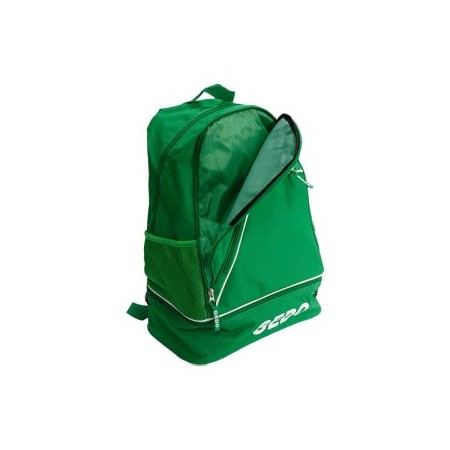 MOCHILA GEDO NAPOLI 4 COMPARTIMIENTOS UNO INFERIOR PARA BOTAS ACOLCHADA COLOR VERDE
