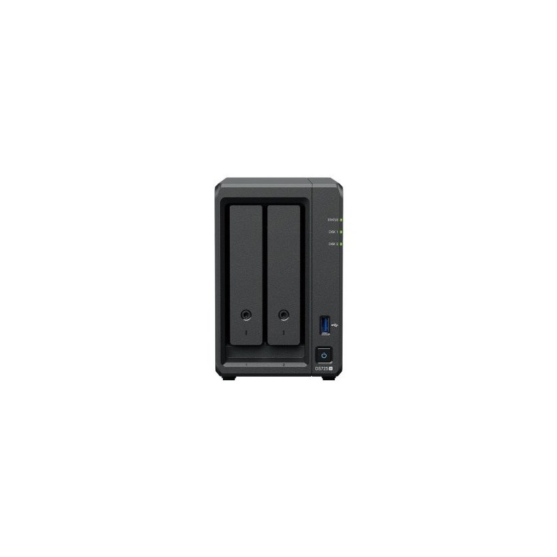 SERVIDOR NAS SYNOLOGY DS725+ 2 BAHIAS 4GB RAM RAID JBOD,0,1,5,6,10