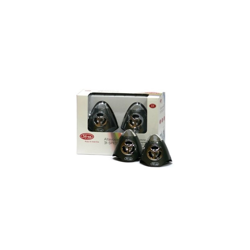ALTAVOCES 2.0 3FREE SPK100W 2W+2W NEGRO ALIMENTACION POR USB