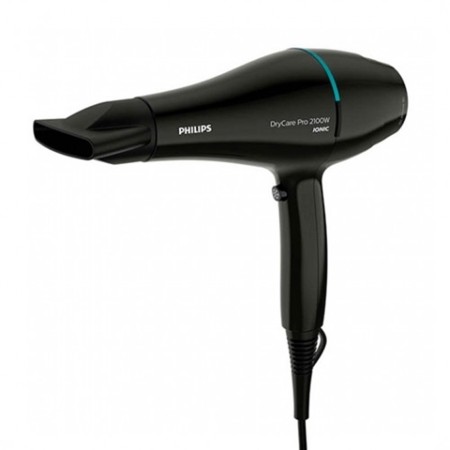 Secador de pelo philips drycare advanced pro negro - 2100w - ionizador - frio - boquilla 9mm - cable 1.8m - 6 posiciones