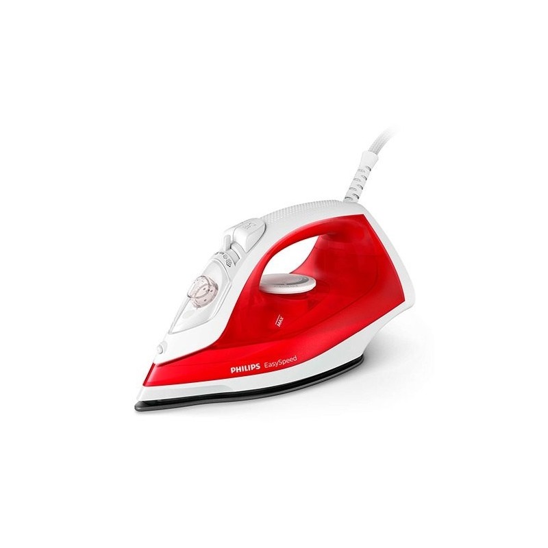 Plancha de vapor philips easyspeed rojo - blanco 2000w - vapor continuo - antiadherente - dep 220ml - antical