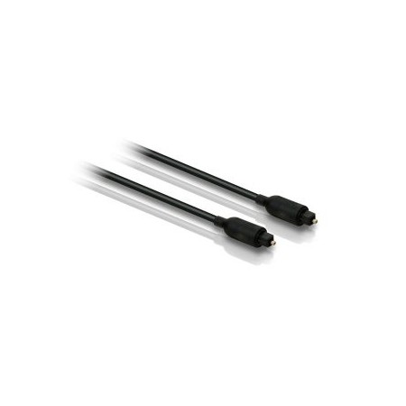 CABLE TOSLINK PHILIPS SWA2302W/10 OPTICO DIGITAL AUDIO 1.5m COLOR NEGRO