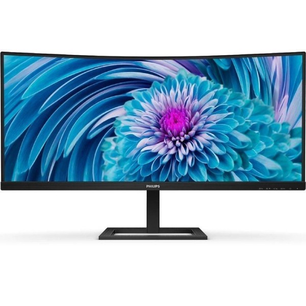 Monitor Profesional Ultrapanorámico Curvo Philips 346E2CUAE 34″/ UWQHD/ Multimedia/ Regulable en altura/ Negro
