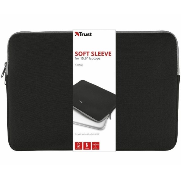 Funda Trust Primo para Portátiles hasta 15.6″/ Negra