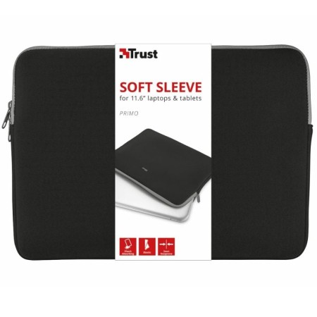 Funda Trust Primo Soft Sleeve para Portátiles/ Tablets hasta 11.6″/ Negra