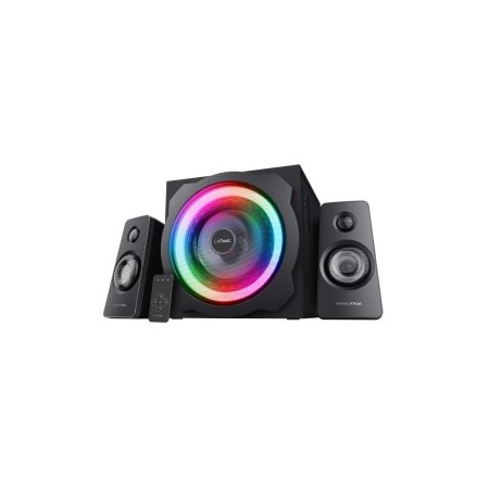 ALTAVOCES 2.1 TRUST GXT 629 TYTAN RGB 60W RMS IR REMOTE JACK 3.5 COLOR NEGRO