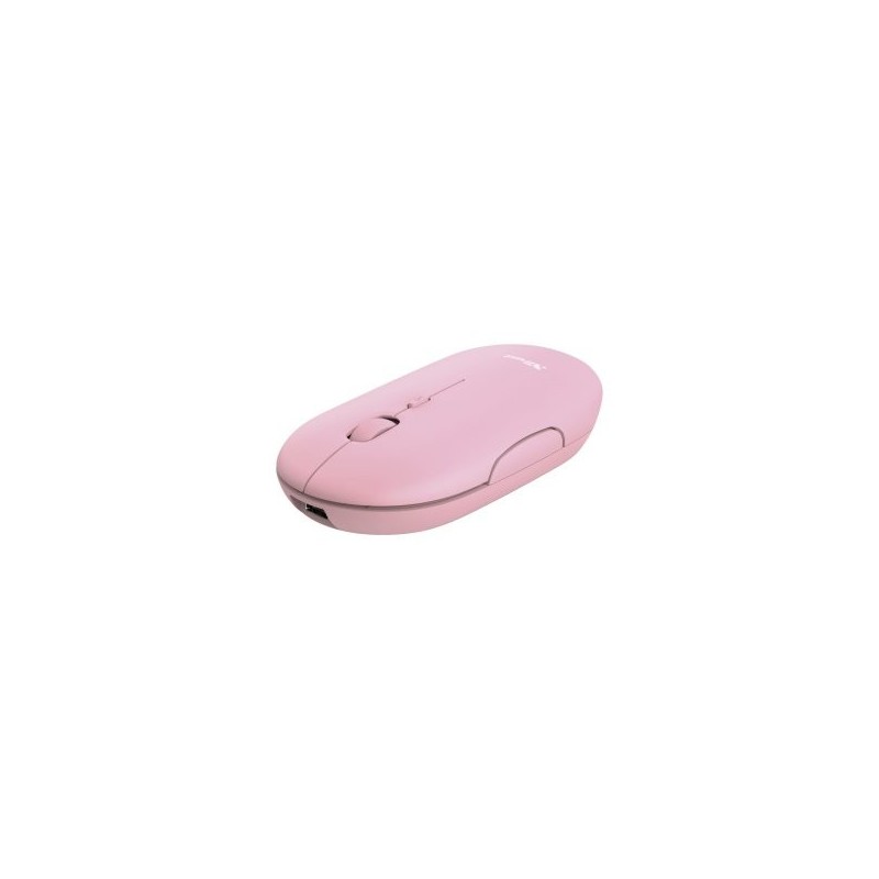 MOUSE TRUST WIRELESS PUCK RECARGABLE- ULTRAFINO - BOTONES SILENCIOSOS- 800/1200/1600DPI - RECEPTOR M