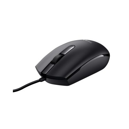 MOUSE TRUST BASI USB 3 BOTONES Y RUEDA DE DESPLAZAMIENTO 1200DPI 24271