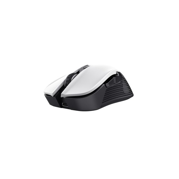 MOUSE TRUST GAMING WIRELESS RGB GXT 923W YBAR RGB 7200DPI 6 BOTONES RECARGABLE 50H COLOR BLANCO 2488