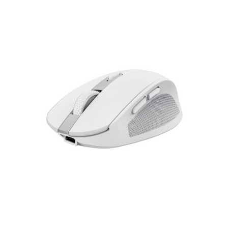 MOUSE TRUST WIRELESS Y BLUETOOTH OZAA 24933 BLANCO RECARGABLE- SENSOR OPTICO - 6 BOTONES - 800/1600/