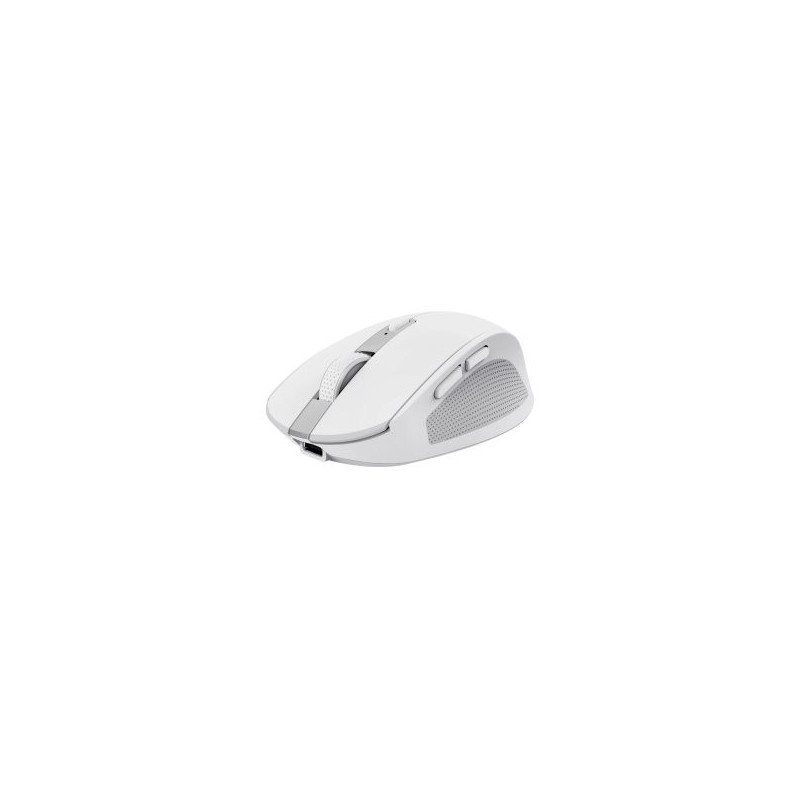 MOUSE TRUST WIRELESS Y BLUETOOTH OZAA 24933 BLANCO RECARGABLE- SENSOR OPTICO - 6 BOTONES - 800/1600/