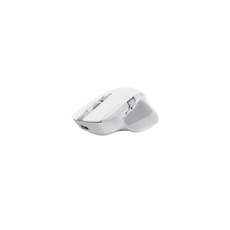 MOUSE TRUST WIRELESS Y BLUETOOTH OZAA+ 24935 BLANCO MULTIDESPOSITIVO RECARGABLE- SENSOR OPTICO - 6 B