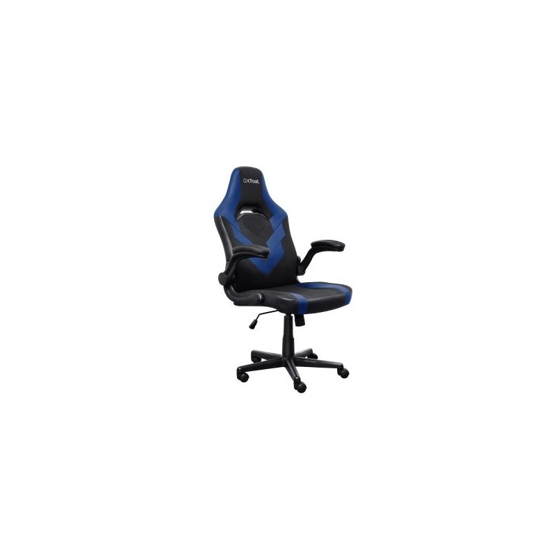 SILLA GAMER TRUST GXT 703 NEGRA/AZUL 25129 ELEVADOR DE GAS CLASE 4 REPOSABRAZOS ABATIBLES BLOQUEO DE