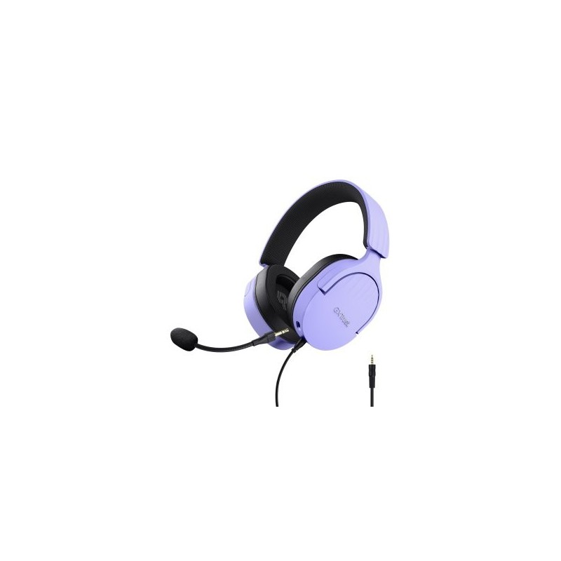 HEADSET TRUST GAMING GXT 489 MORADO FAYZO 25301 MICROFONO DESMONTABLE PLEGABLE CABLE TRENZADO 1,2m J